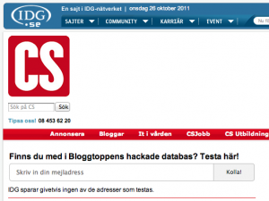 Är du drabbat av hacket på Bloggtoppen.se