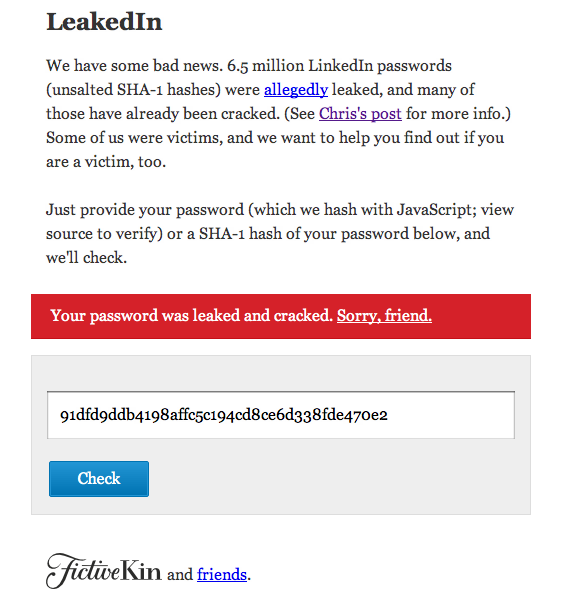 Bytt ditt lösenord på LinkedIn nu oavsett om du får rött, orange eller grönt resultat på testen på leakedin.org
